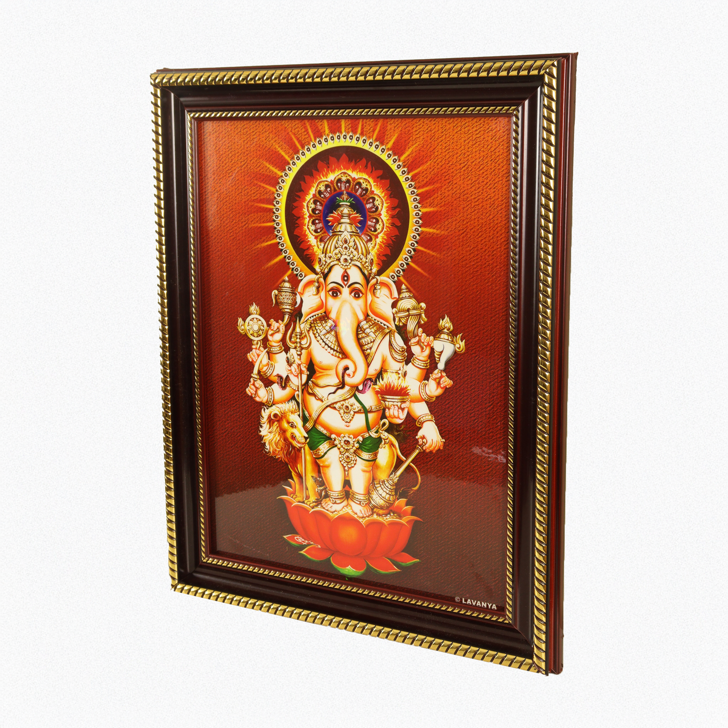 Plastic  Gold God photo frame kan Dristi vinayagar