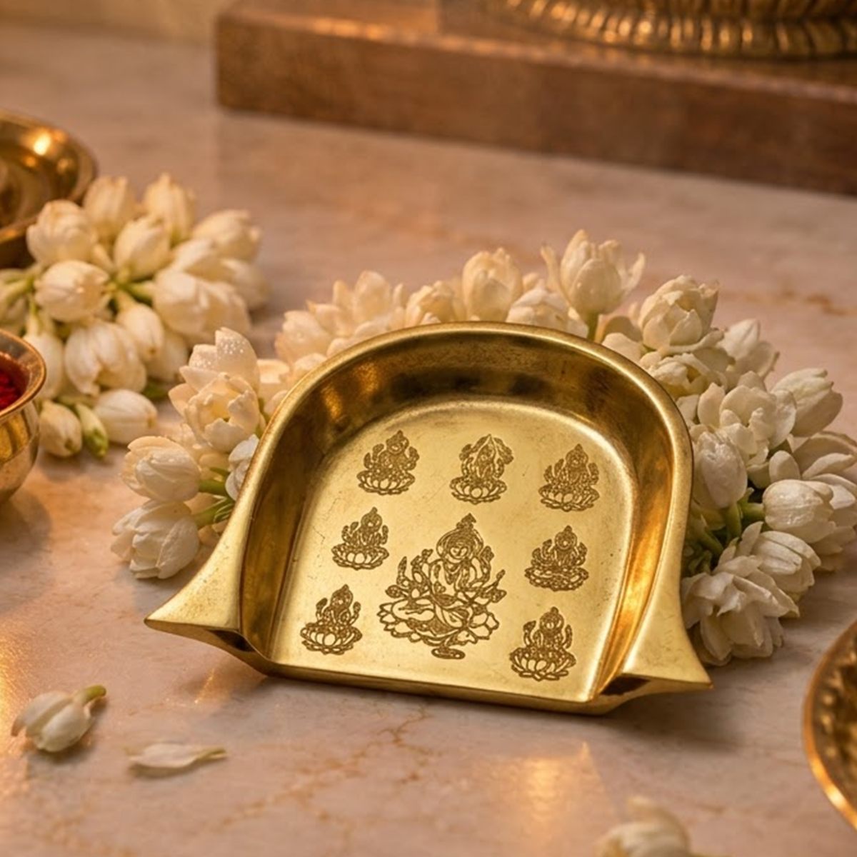 Brass Ashta Lakshmi Moram