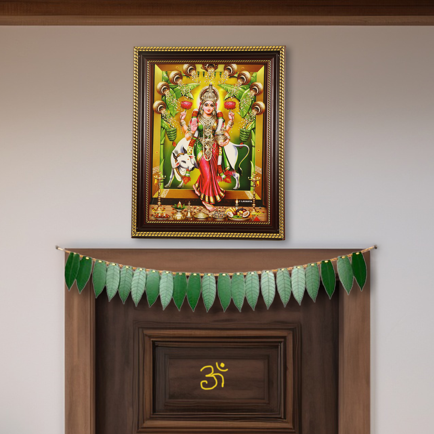 Gold God photo frame Vastu Grahalakshmi
