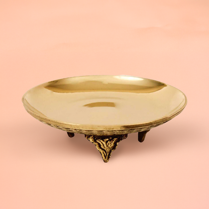 Golden Brass Plain GJ Chowki