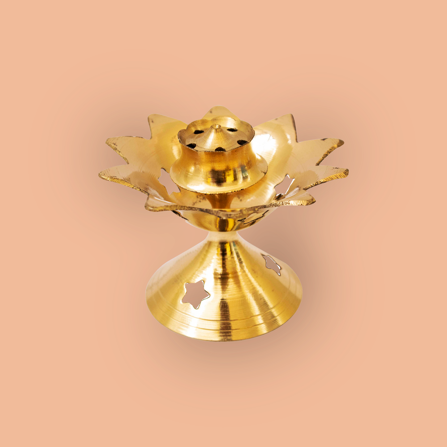 Brass Star Agarbatti Stand