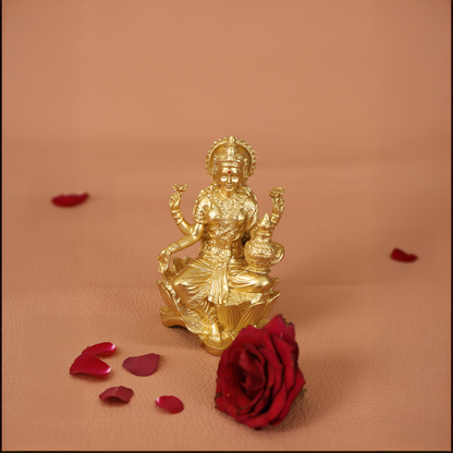 Gold Coated Lakshmi Statue