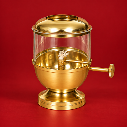Brass Akhand Jyothi Size 5 (Pital Akhand Jyoti Deepak)