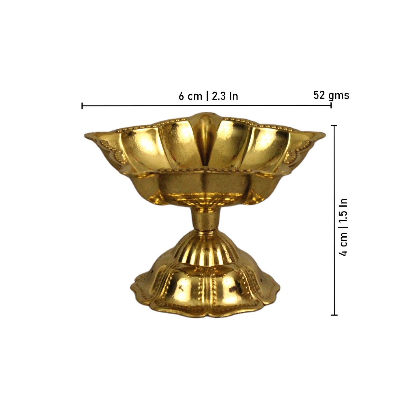 Brass Star Diya (Pital Tara Deepak / Nakshatra Lamp)