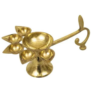 Brass Pancharti Camphor Stand