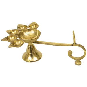 Brass Pancharti Camphor Stand