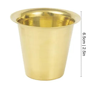 South Indian Brass Plain Coffee Dabra Set