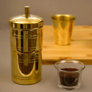 Brass South Indian Coffee Filter- Vinsan Size 1
