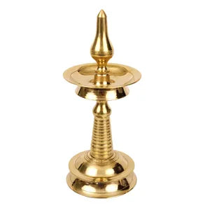 Golden Brass Kerala Nila Vilakku- 10inch