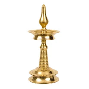 Golden Brass Kerala Nila Vilakku- 10inch