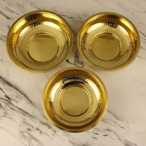 Golden Brass Nombu Bowl