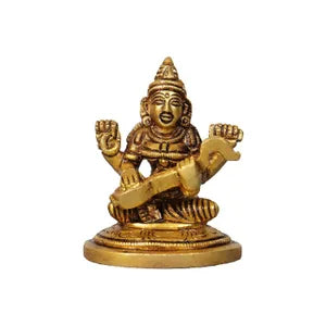 सरस्वती पीतल मंदिर मूर्ति