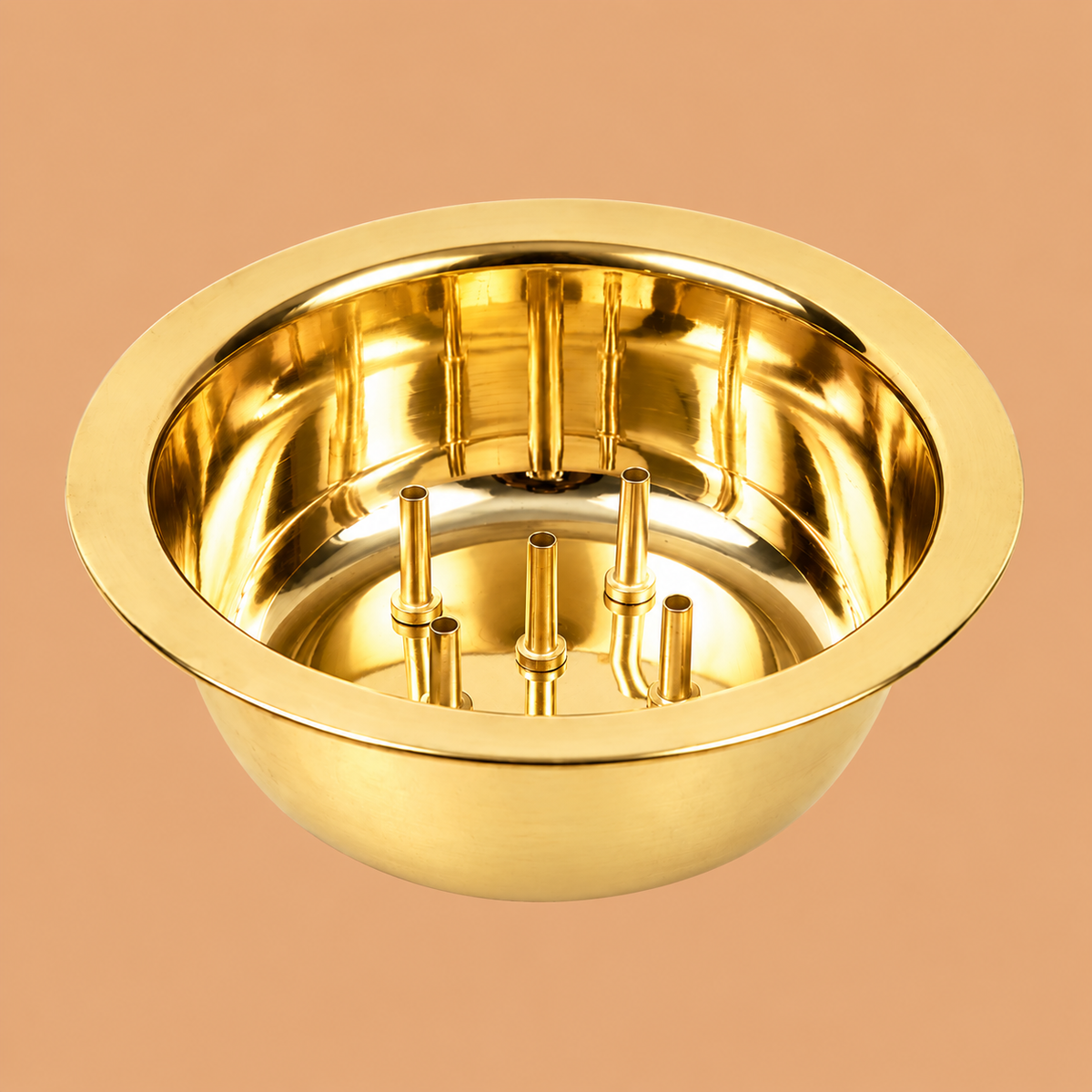 Brass Bathi Stand Holder