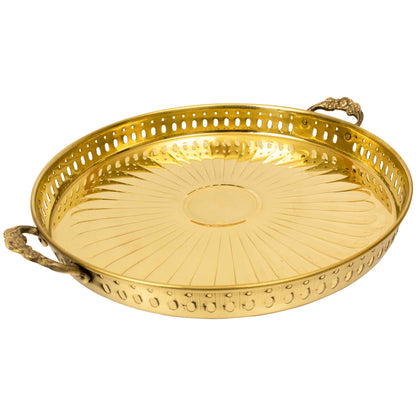 Brass Sequence Plate (Pital Design Thali)