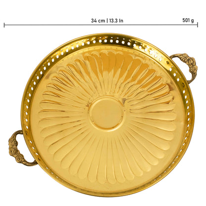 Brass Sequence Plate (Pital Design Thali)