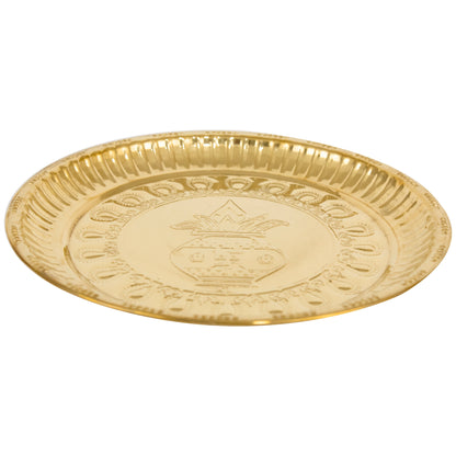 Brass Kumbham Plate (Pital Kalash Design Thali)