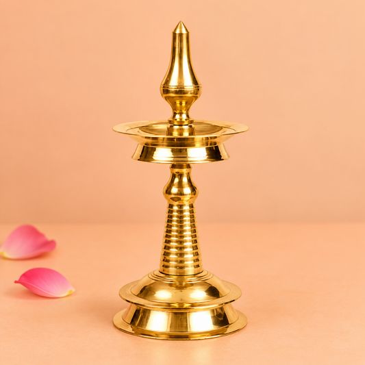 Brass Kerala Nila Vilakku- 10inch