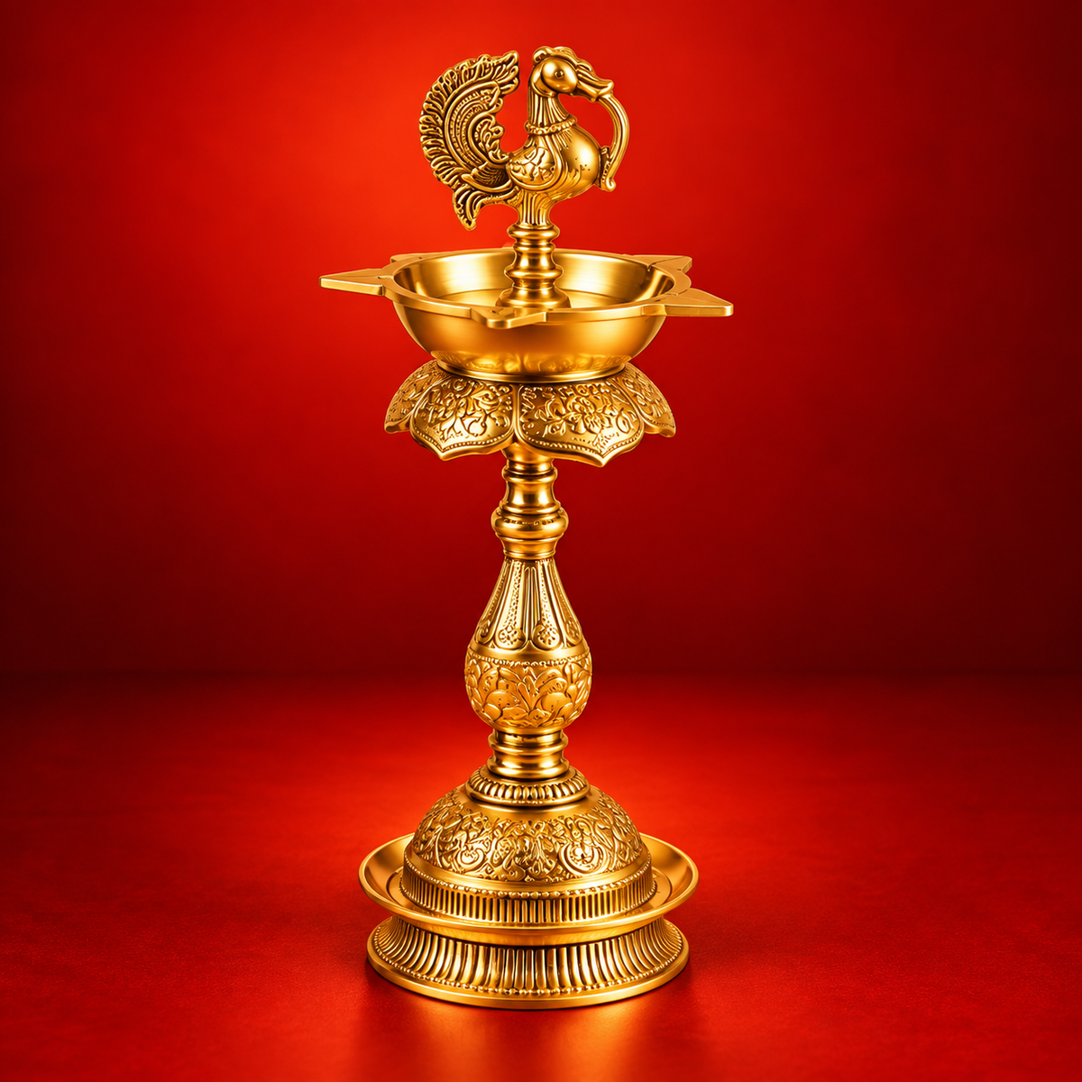 Brass Mahalakshmi Kuthu Vilakku