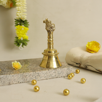 Golden Premium Brass Nandi Bell