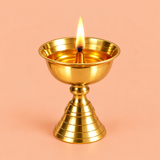 Brass Pyala Stand (Pital pyala diya)