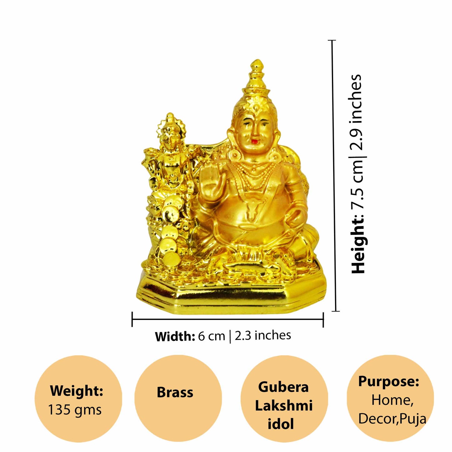Resin Lakshmi Kuberar (Laxmi Kuber Murti)