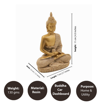 Resin Buddha Big Gold (Buddha Murti Bada Sona)