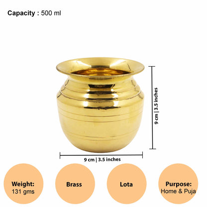 Brass Lota For Puja