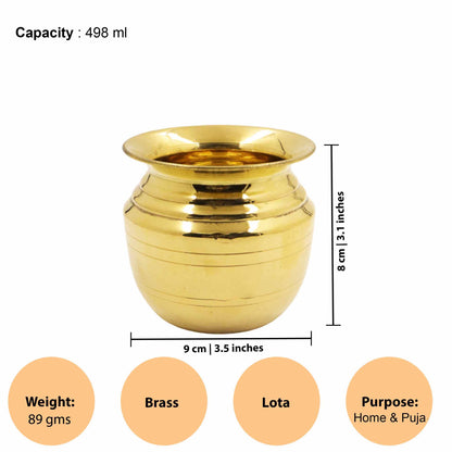Brass Lota For Puja