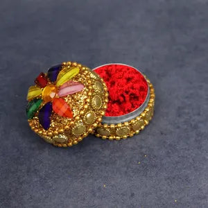 Multicolor Kumkum Box For Gifts-Pack of 2