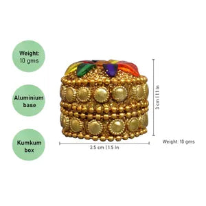 Multicolor Kumkum Box For Gifts-Pack of 2