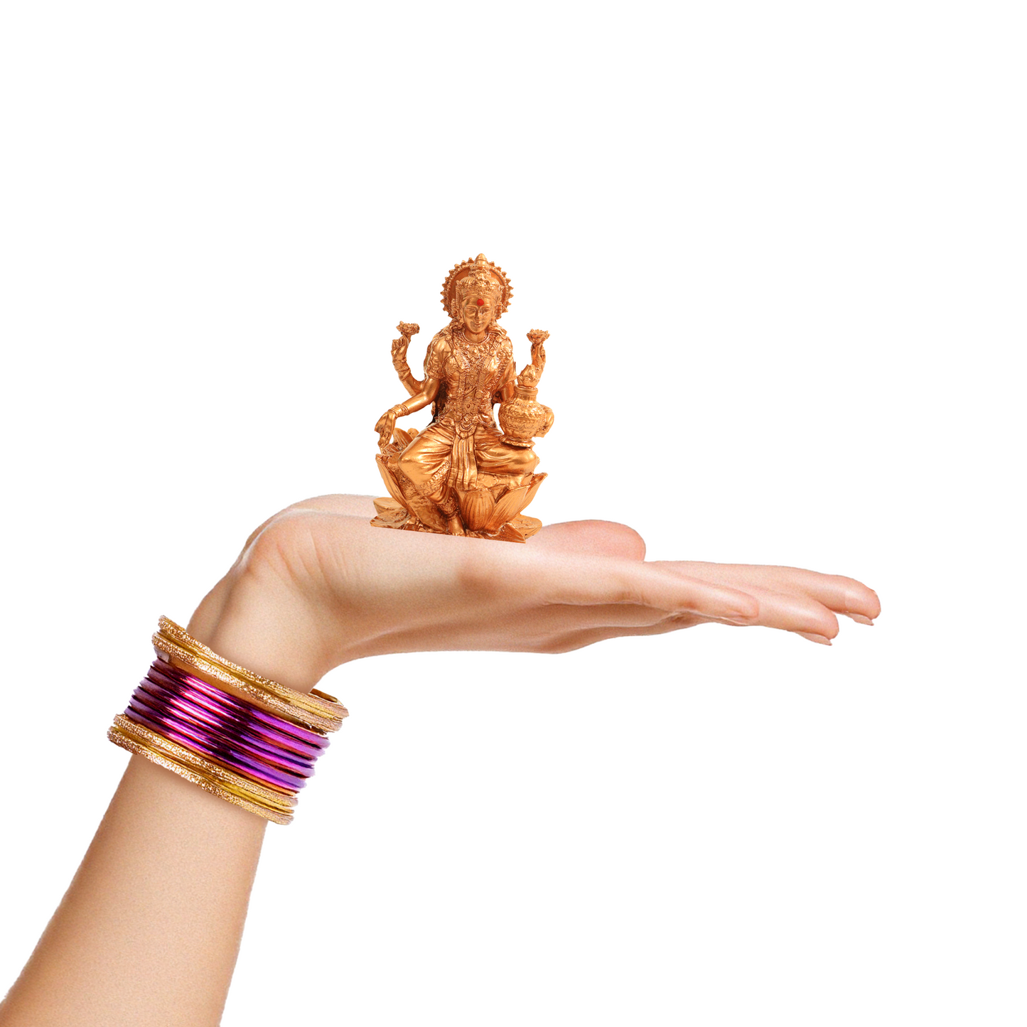 Copper Coated Lakshmi Statue