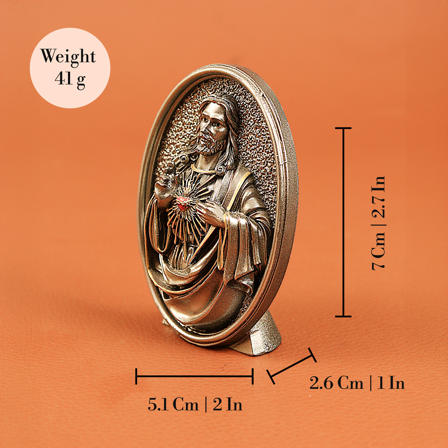 Oval grey jesus