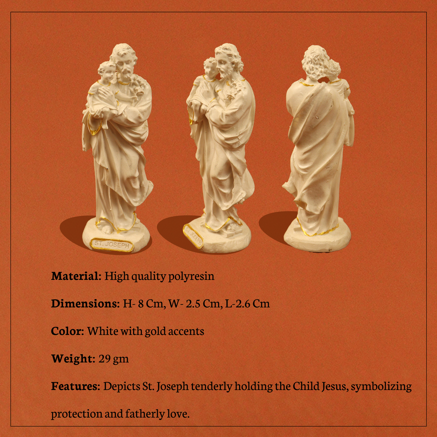 St.Joseph and White Statue (Sant Joseph Safed Murti)