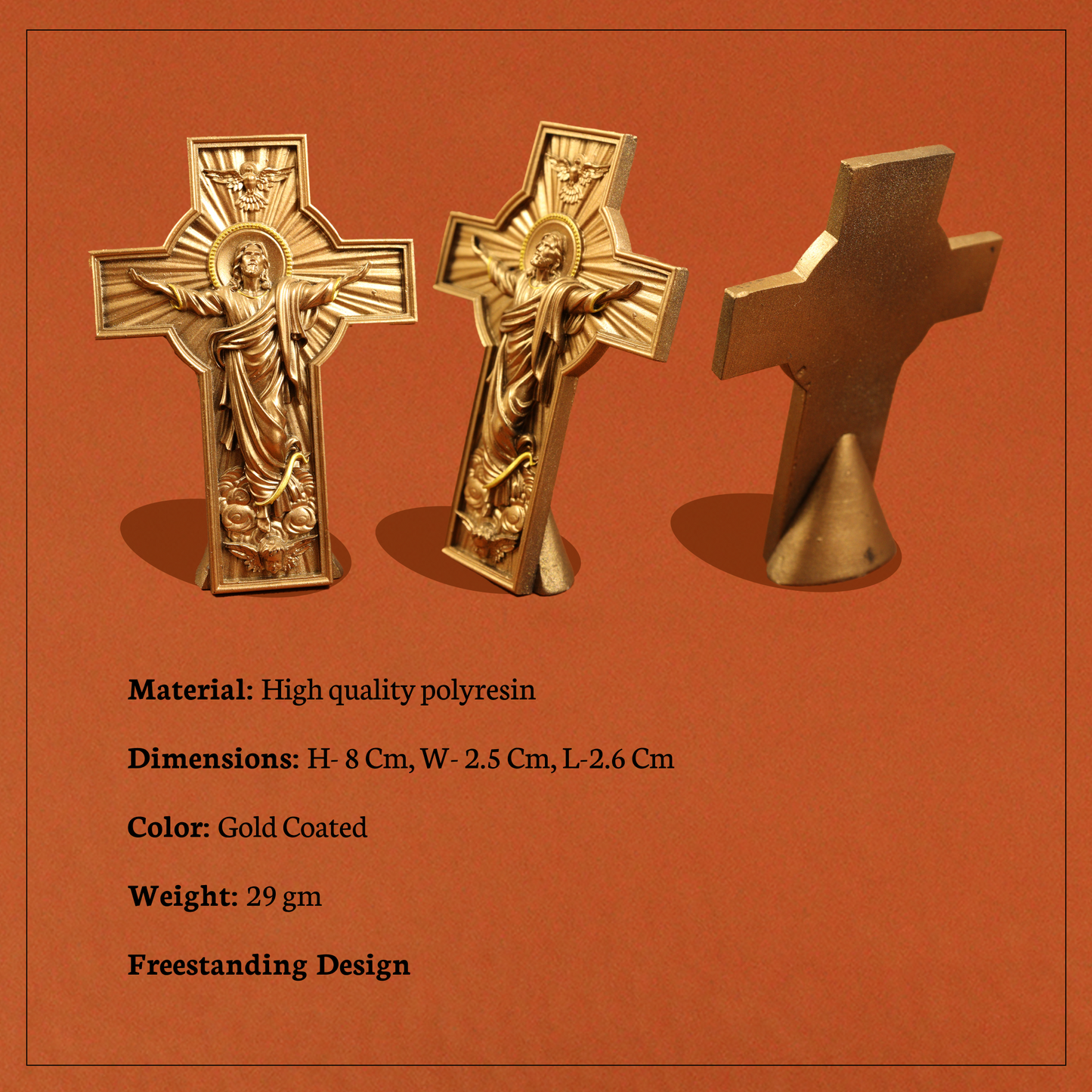 Jesus Cross (Gold) (Yesu Cross Sona)