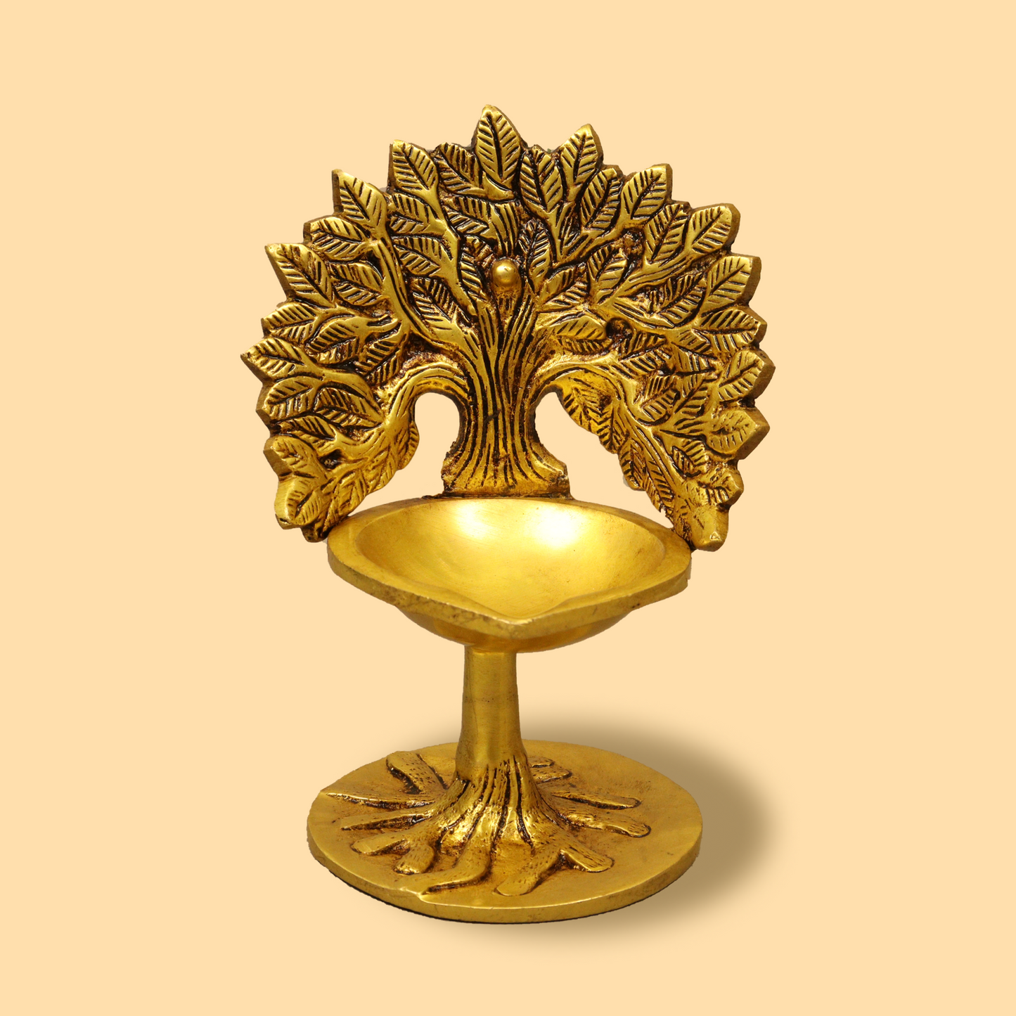 Brass Kalpvriksha Tree Diya