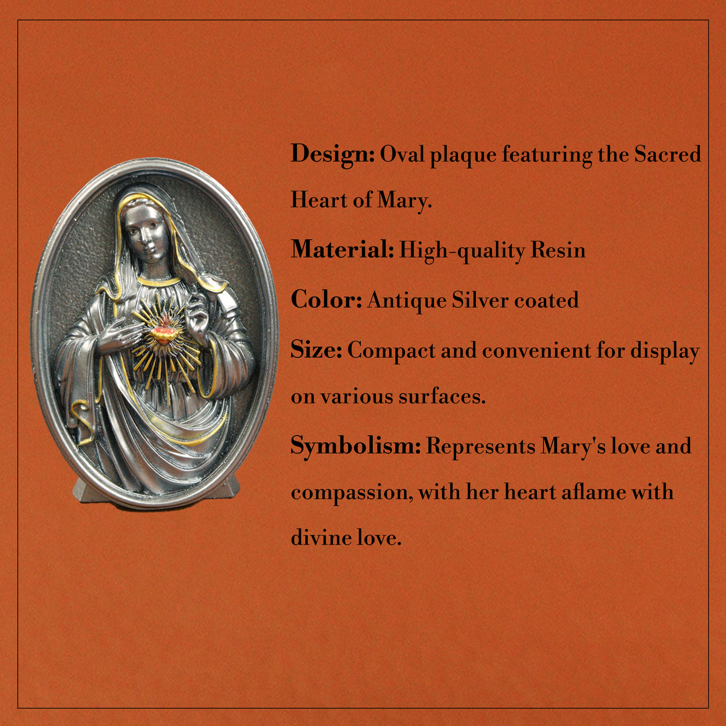 Oval Grey Mary (Oval Dhasar Mariyam)