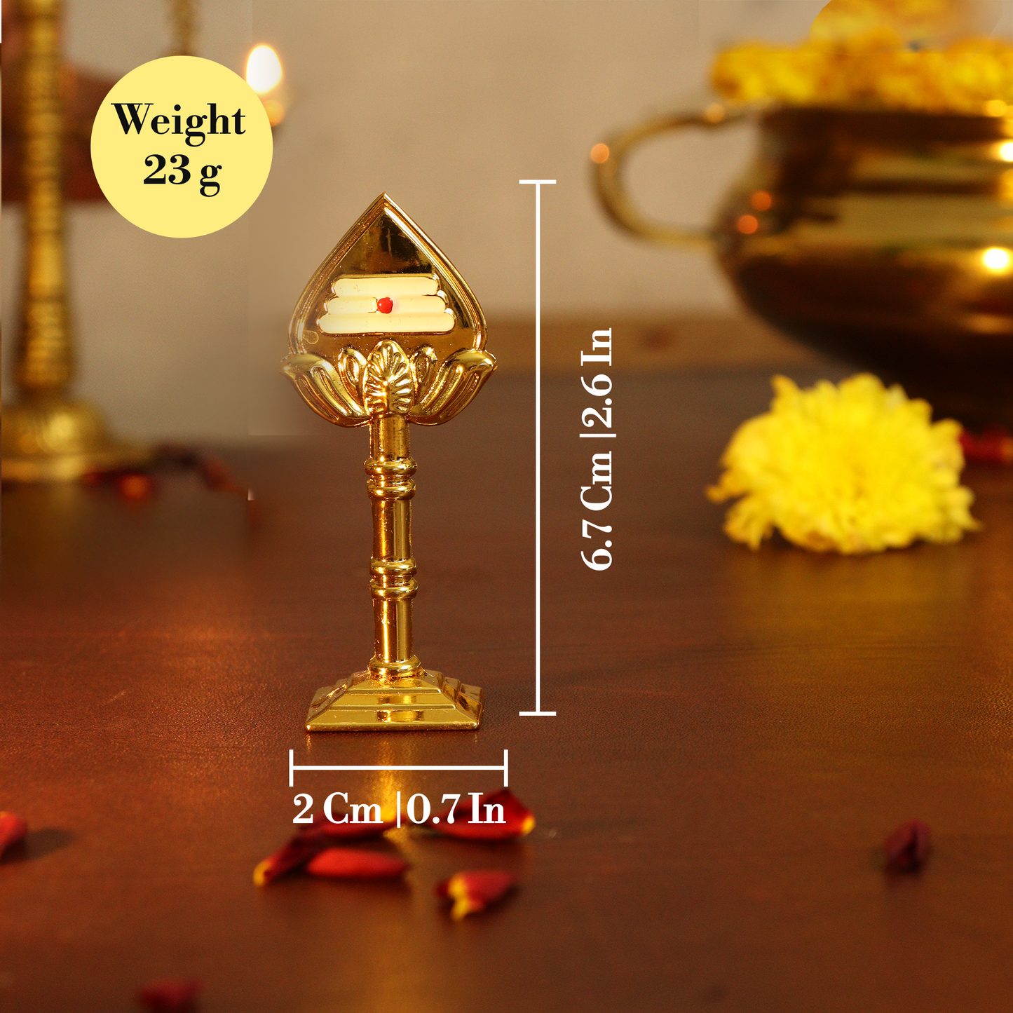 Car Dashboard Mini vel-Gold