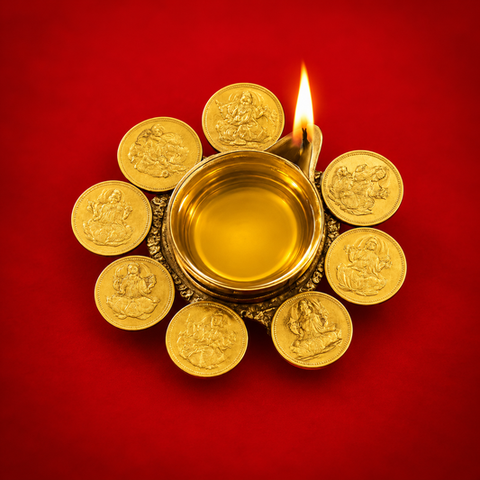 8 Coin Kuber Diya