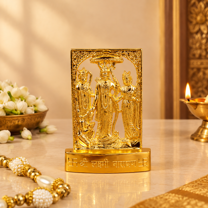 Gold Plated Ram Statue