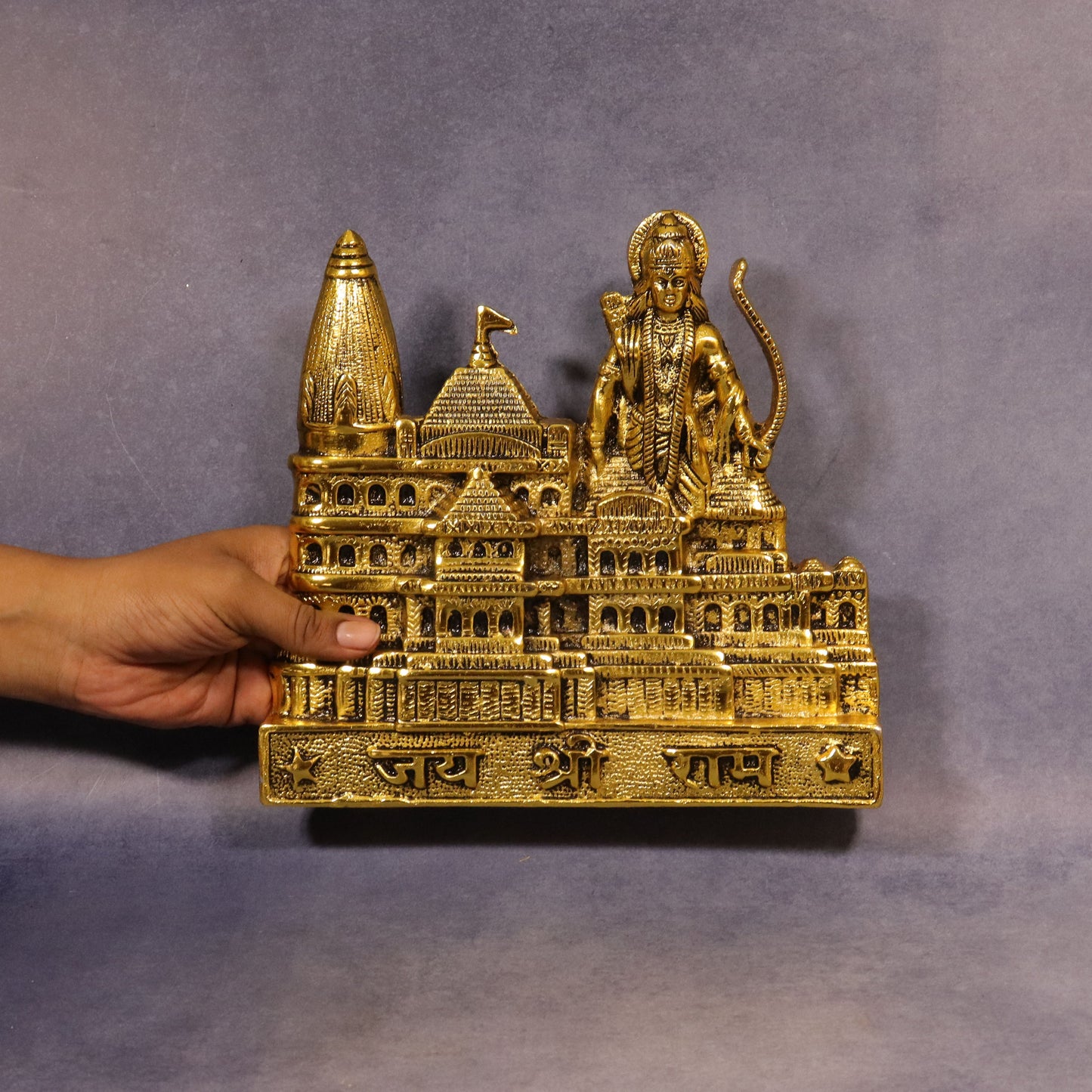Oxidised Gold Finished Ram Mandir (Pital Ram Temple / Ayodhya Mandir)