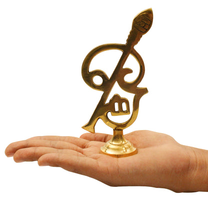 Brass OM Murugar (Pital Aum Kartikeya / Murugan Vel)