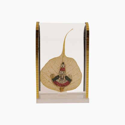 Acrylic Leaf Perumal Murti - Big (Acrylic Patta Vishnu Murti Bada)
