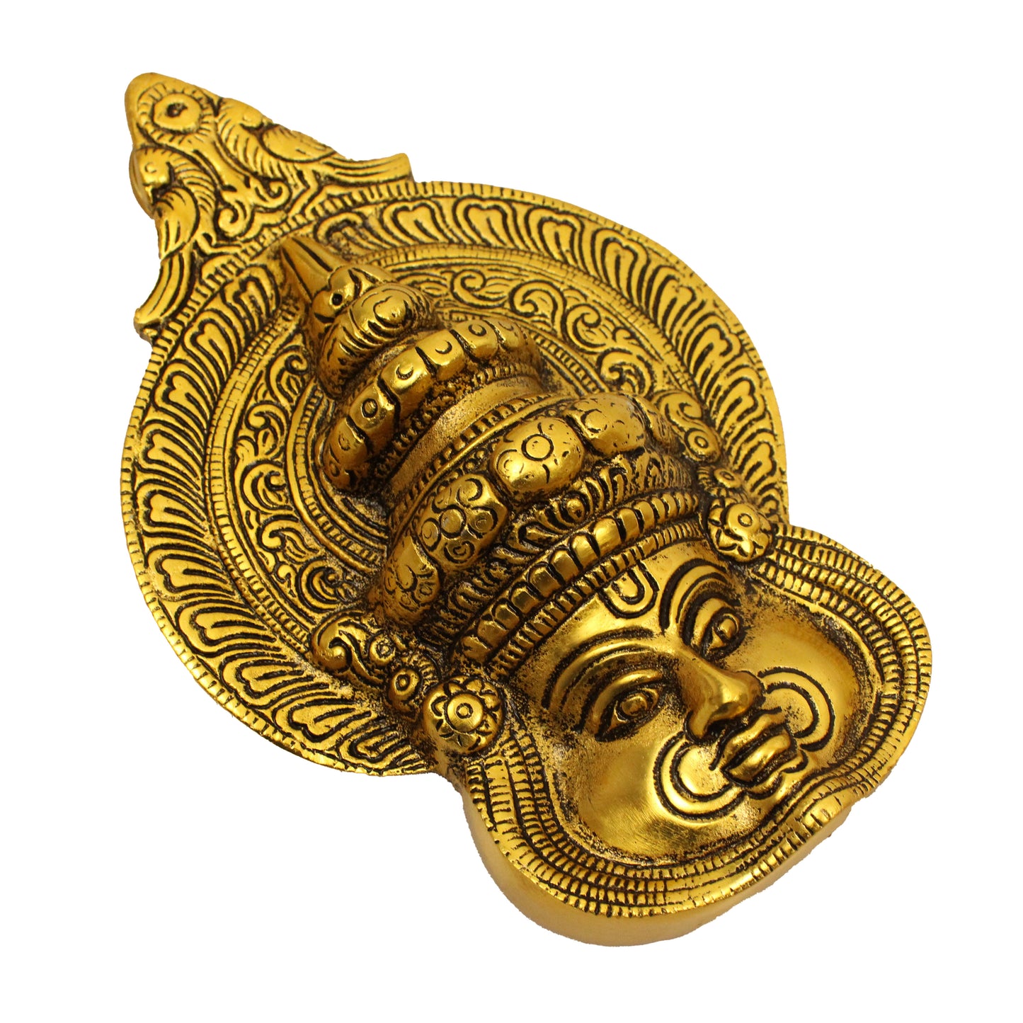 Oxidised Gold Finished Kathakali Idol (Kerala Dance Murti)