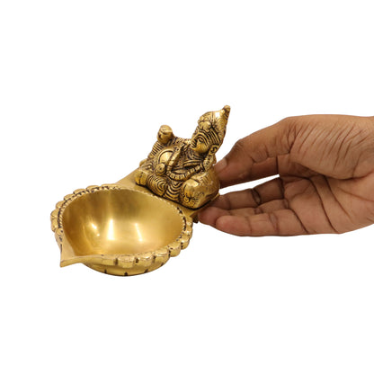 Kubera Lamp Weight-0.795 (Pital Dhan Devta Deepak / Wealth God Lamp)