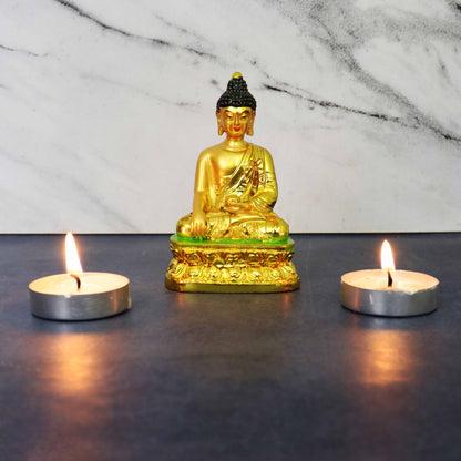 Resin Show Pieces Buddha Head Black (Buddha Shirsh Kala)