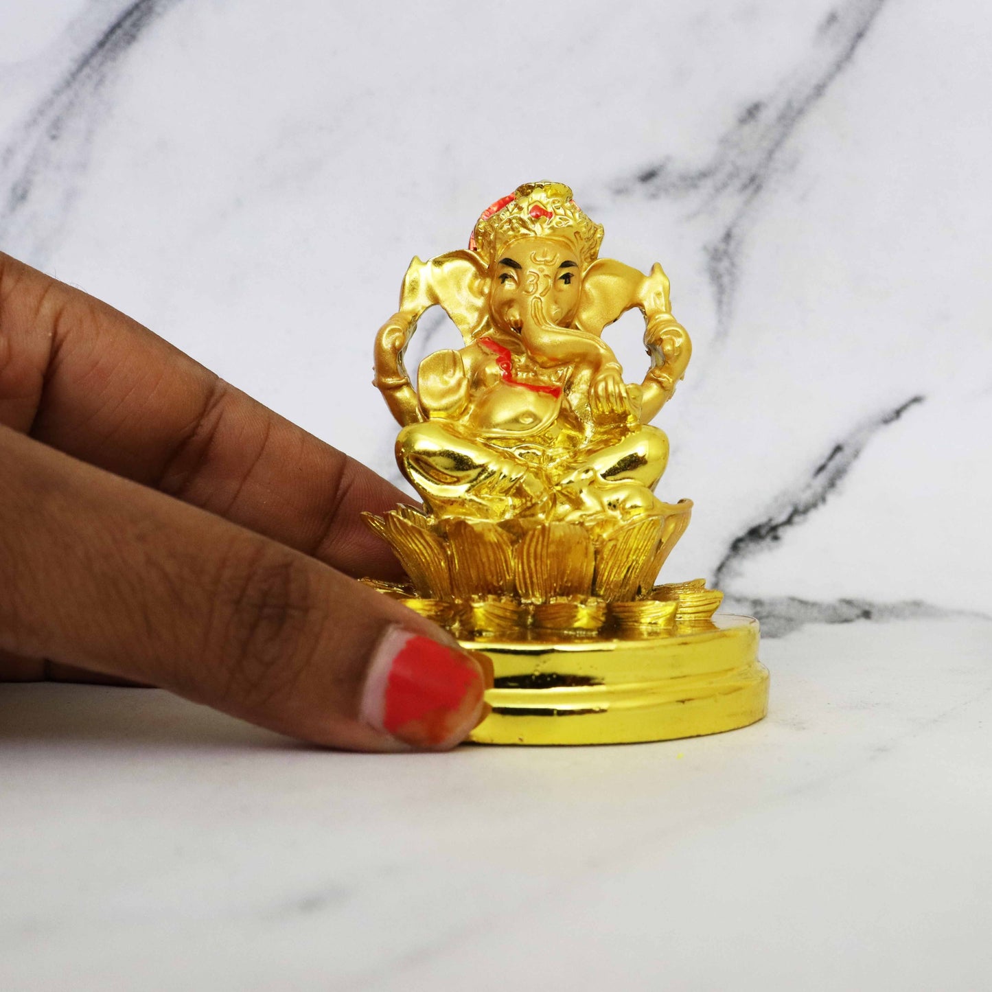 Resin Show Pieces Lotus Ganesh (Kamal Vinayak Showpiece)