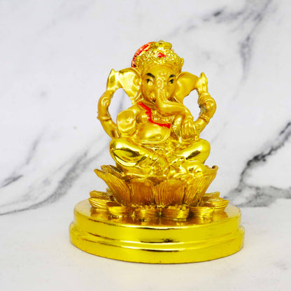 Resin Show Pieces Lotus Ganesh (Kamal Vinayak Showpiece)