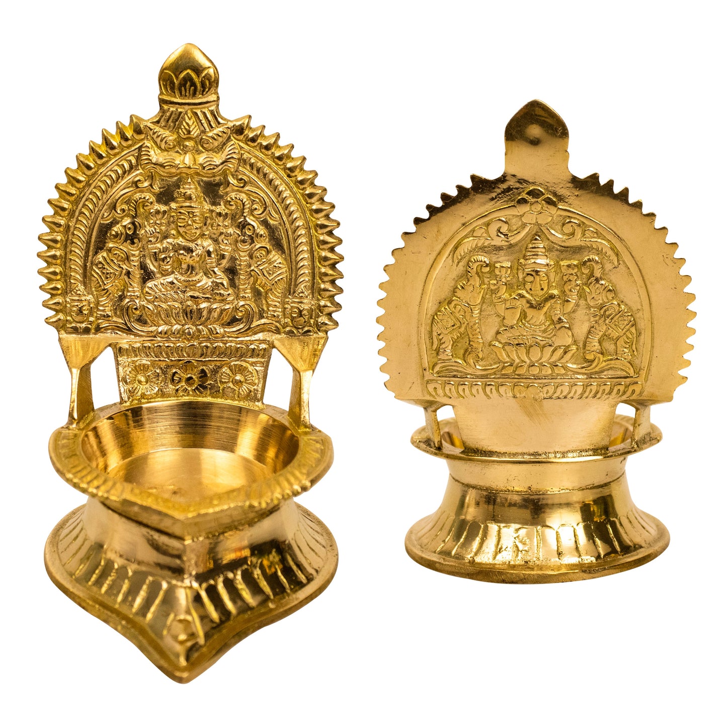 Brass Kamatchi Amman Vilakku-Small (Pital Kamakshi Mata Deepak)