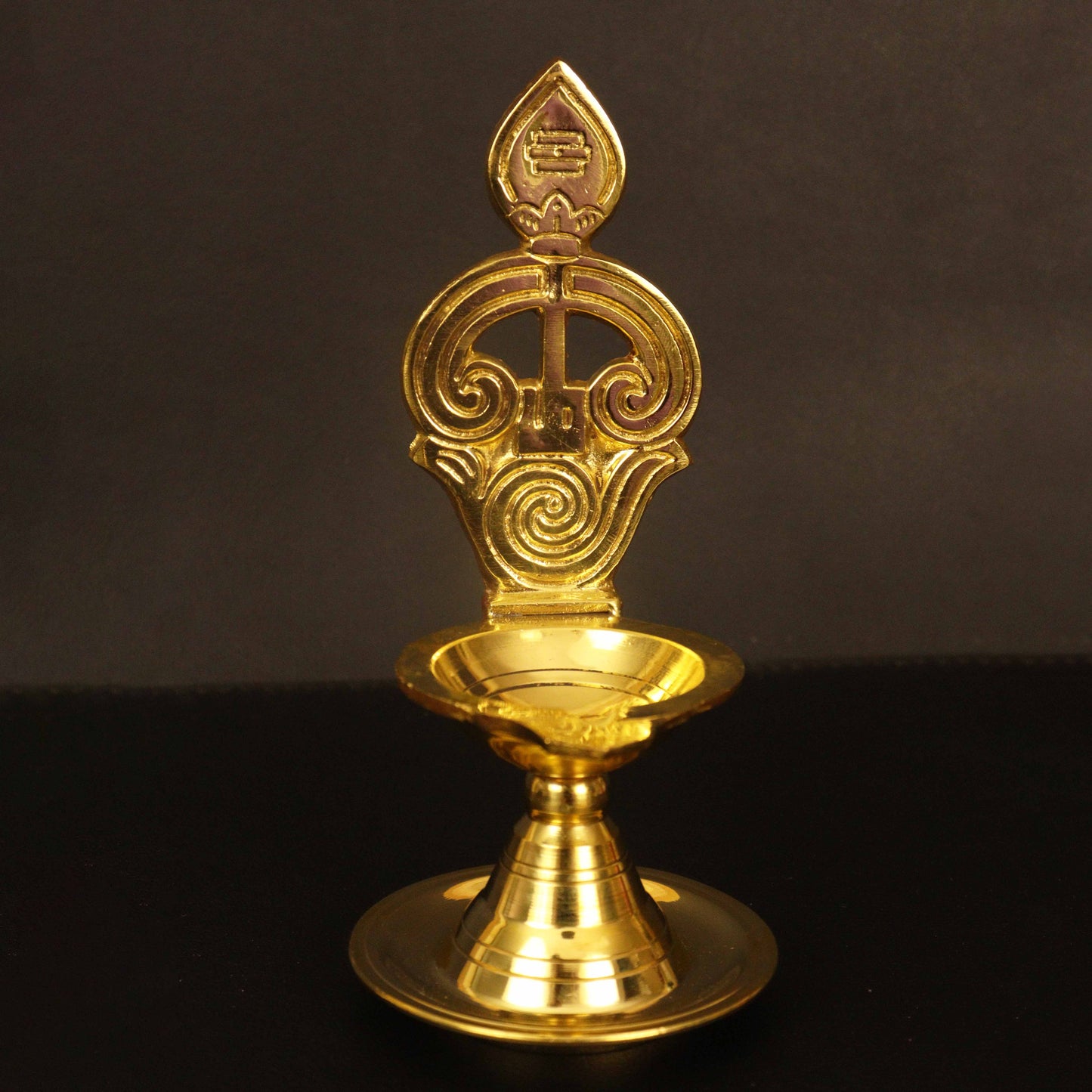 Brass Om Agal Vilaku (Pital Aum Wide Deepak)