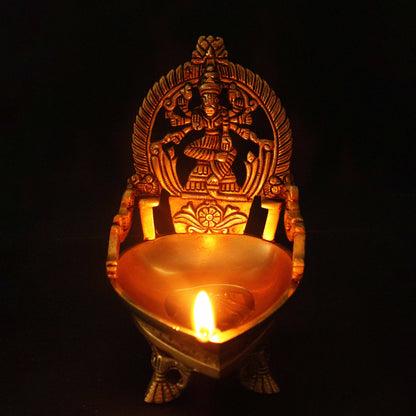 Brass Antique Varahi Vilaku (1.390 gm) (Pital Prachin Varahi Deepak)